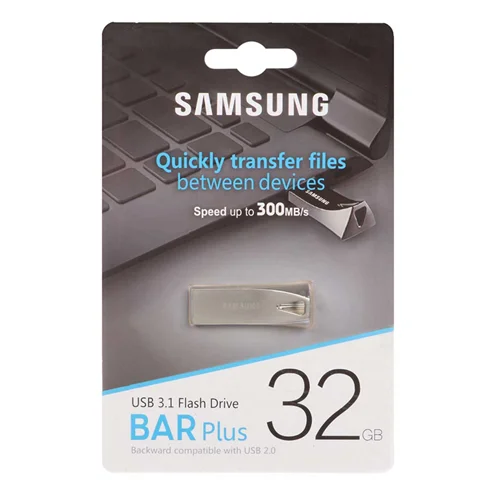 فلش مموری 32گیگ سامسونگ مدل BAR plus USB3.1 ظرفیت 32GB