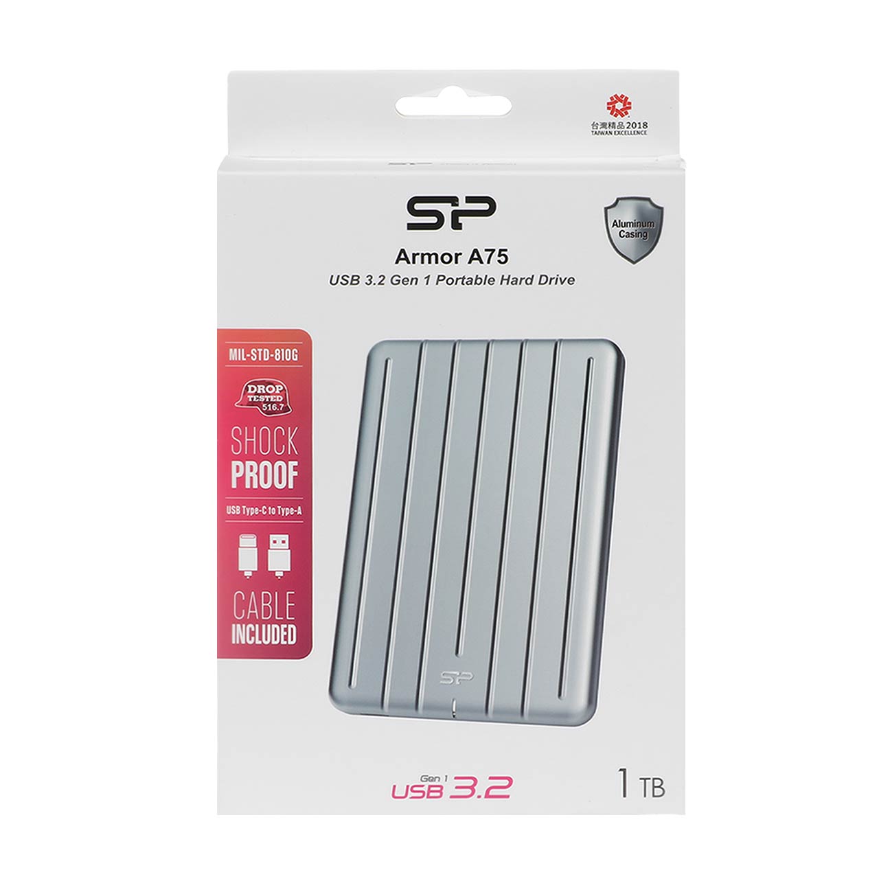 هارد اکسترنال Silicon Power USB3.2 مدل Armor A75 ظرفیت 1TB