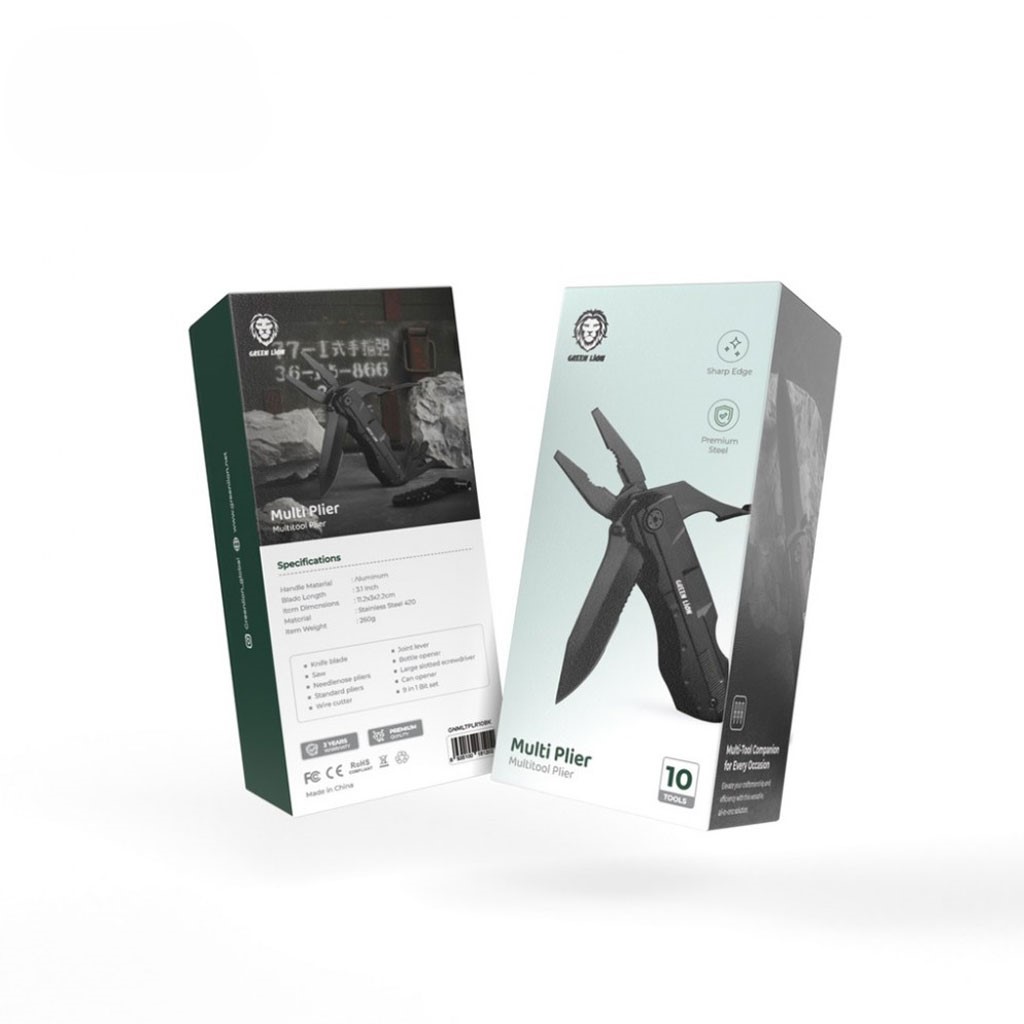 ابزار 10 کاره گرین لاین چاقو دار مدل MULTI PLIER کد GNMLTPLR10BK