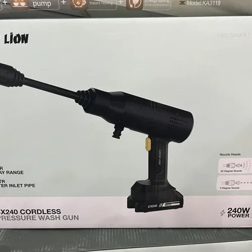 کارواش شارژی گرین لاین مدلCX240(اصلی) cx240 cordless pressure wash gun