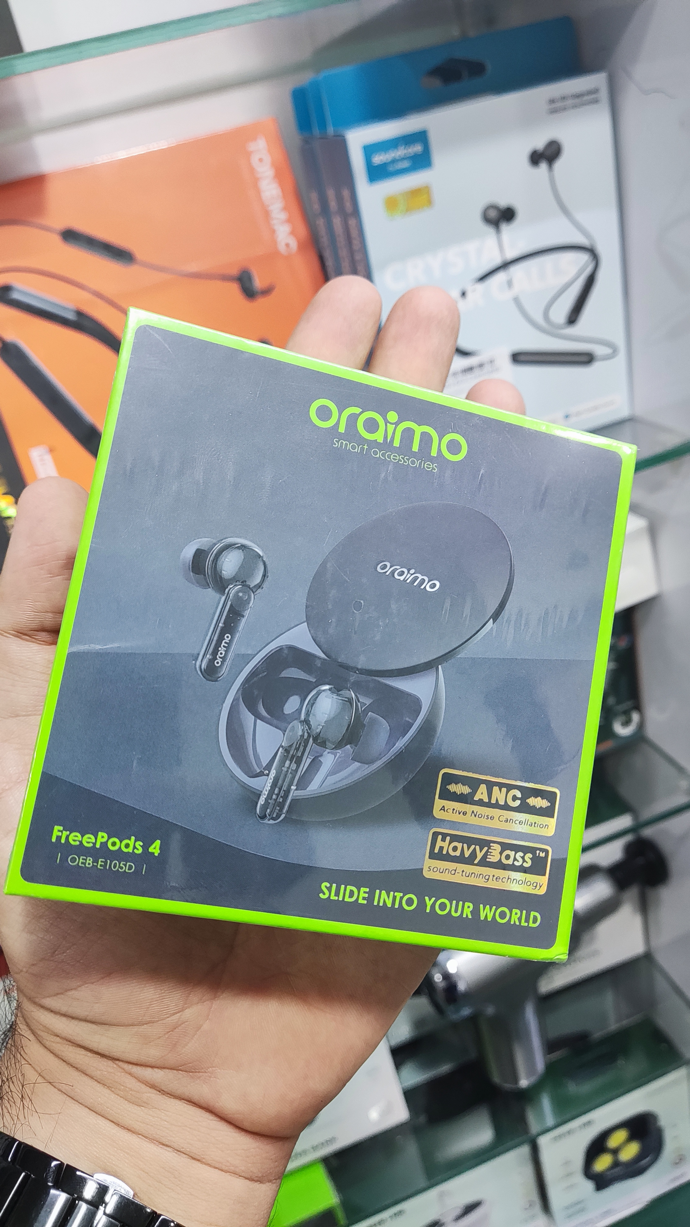 هدفون بی سیم اورایمو مدل FreePods 4