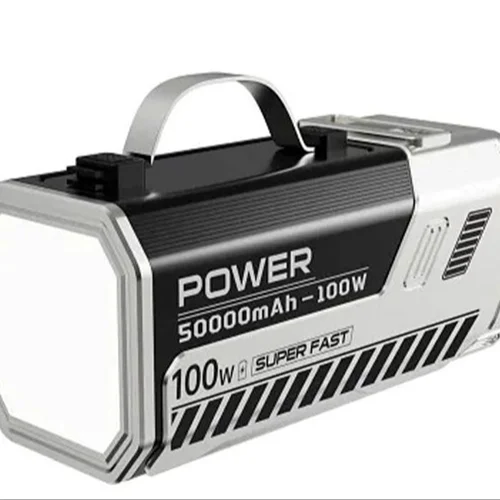 پاوربانک 50000 میلی آمپر و چراغ اضطراری گرین لاین مدل GNPWM50PB1 - 100W