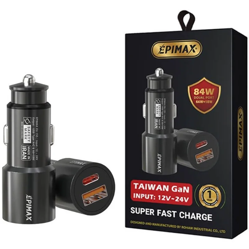 شارژر فندکی سوپر فست 84وات اپیمکس مدل EU-155