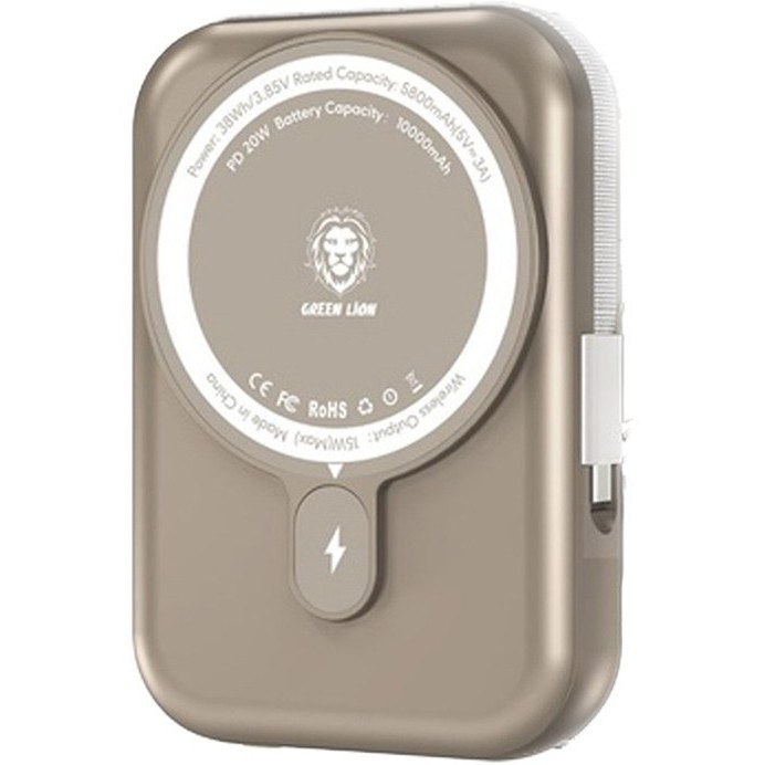 پاور بانک 20 وات گرین لاین مدل Monaco MagSafe ظرفیت 10000 میلی آمپر ساعت