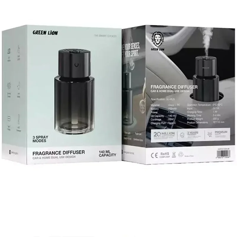 دستگاه بخور ساز و خوشبو کننده گرین لاین Green Lion Fragrance Diffuser 140ML GL-HU9 اصلی