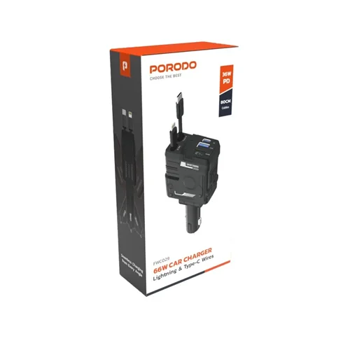 شارژر فندکی 66 واتی پرودو مدل FWC029