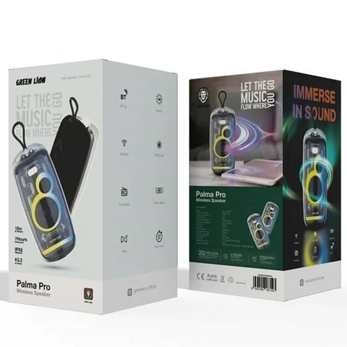 اسپیکر بلوتوث گرین لاین Green Lion Palma Pro GNPLPWSPKRBK توان 16 وات رم و فلش خور