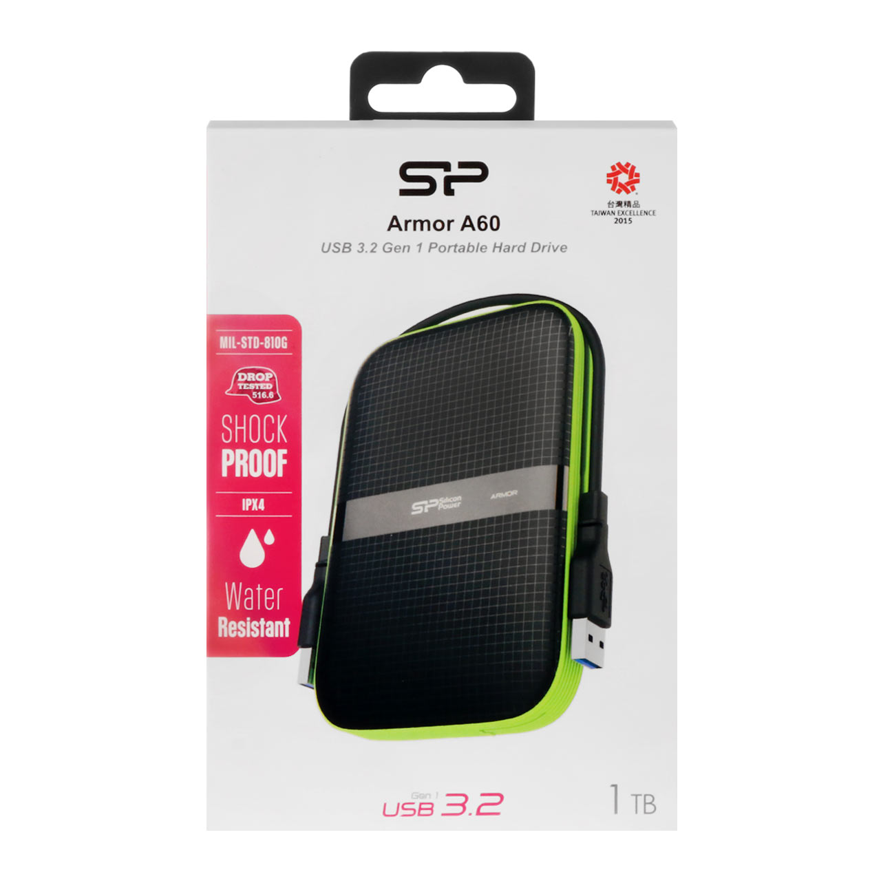 هارد اکسترنال Silicon Power USB3.2 - 1TB مدل Armor A60
