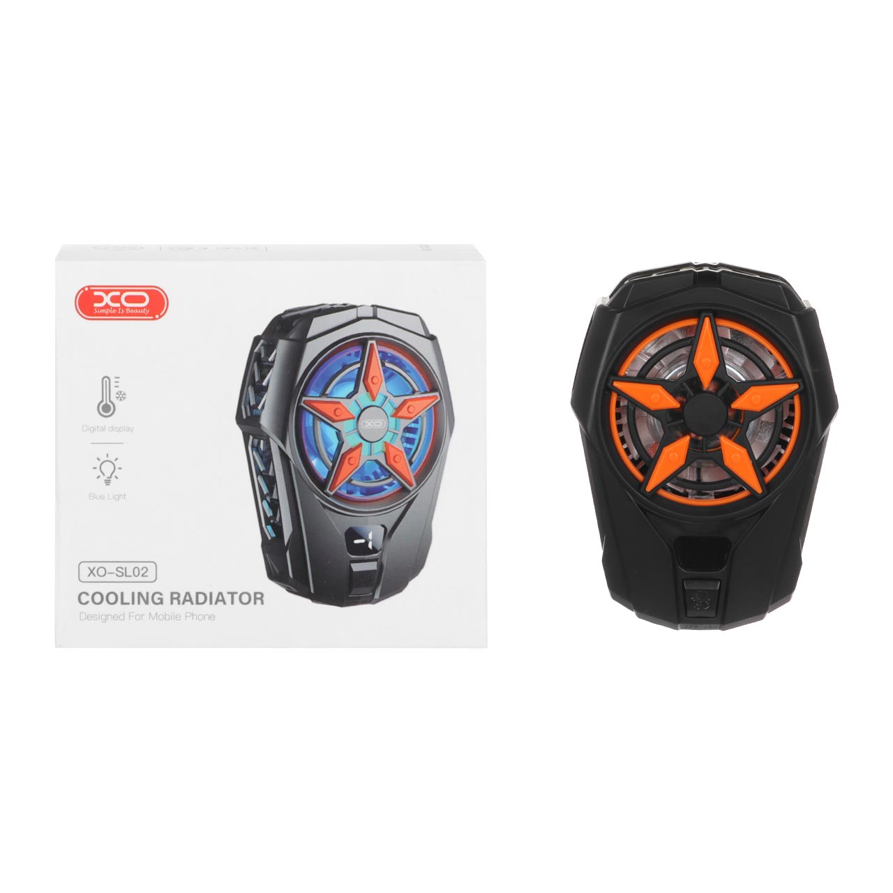 فن خنک کننده گوشی موبایل برند اصلی XO مدل XO-SL02 (دارای نورپردازی RGB)