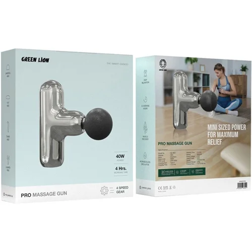 ماساژور شارژی تفنگی گرین لاین Pro Massage Gun مدل GL-MG7