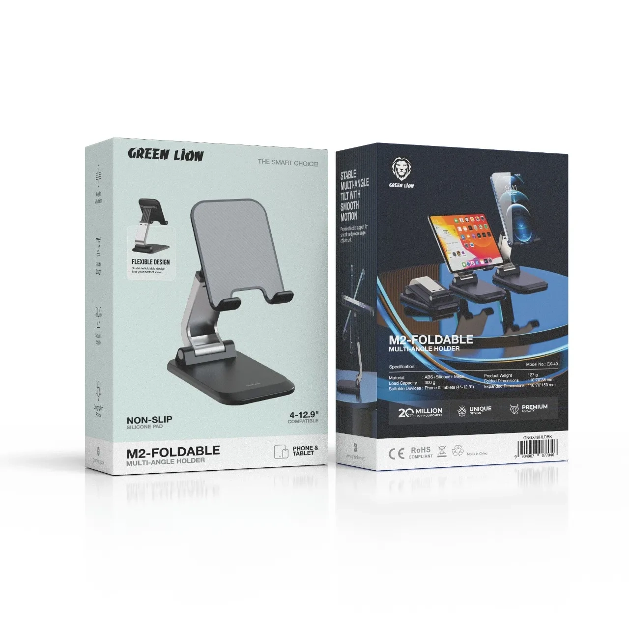 هولدر رومیزی تبلت و موبایل Green Lion مدل GNGX49HLDBK