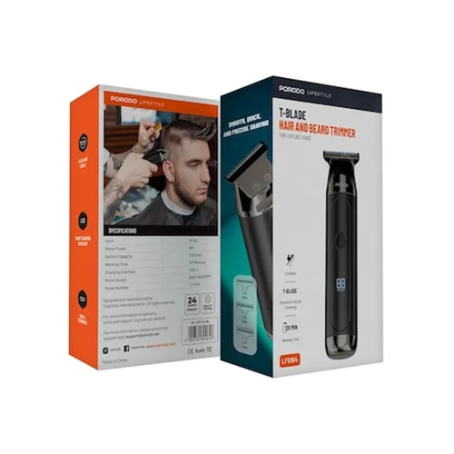 ماشین اصلاح موی سر و ریش مدل T-Blade از برند Porodo Lifestyle