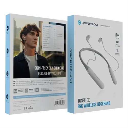 هندزفری گردنی پاورولوژی Powerology Toneflex ENC Wireless Neckband