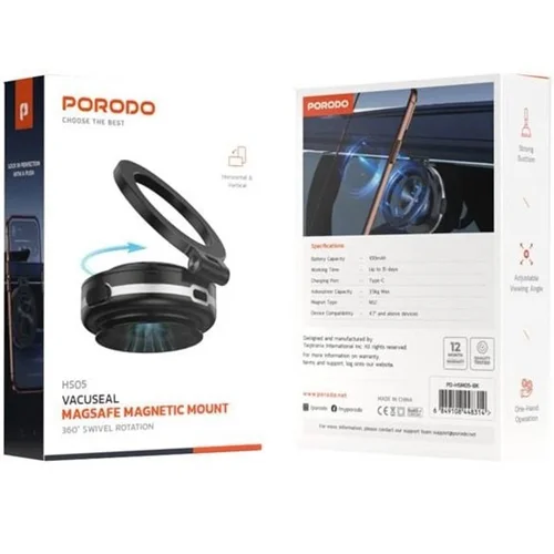 هولدر پورودو PORODO HS05 VACUSEAL اصلی - مشکی