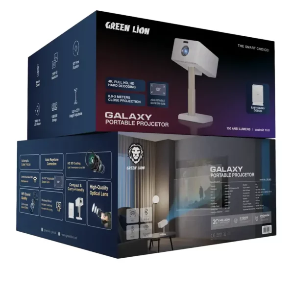 پروژکتور قابل حمل گرین لاین 4k مدل Galaxy