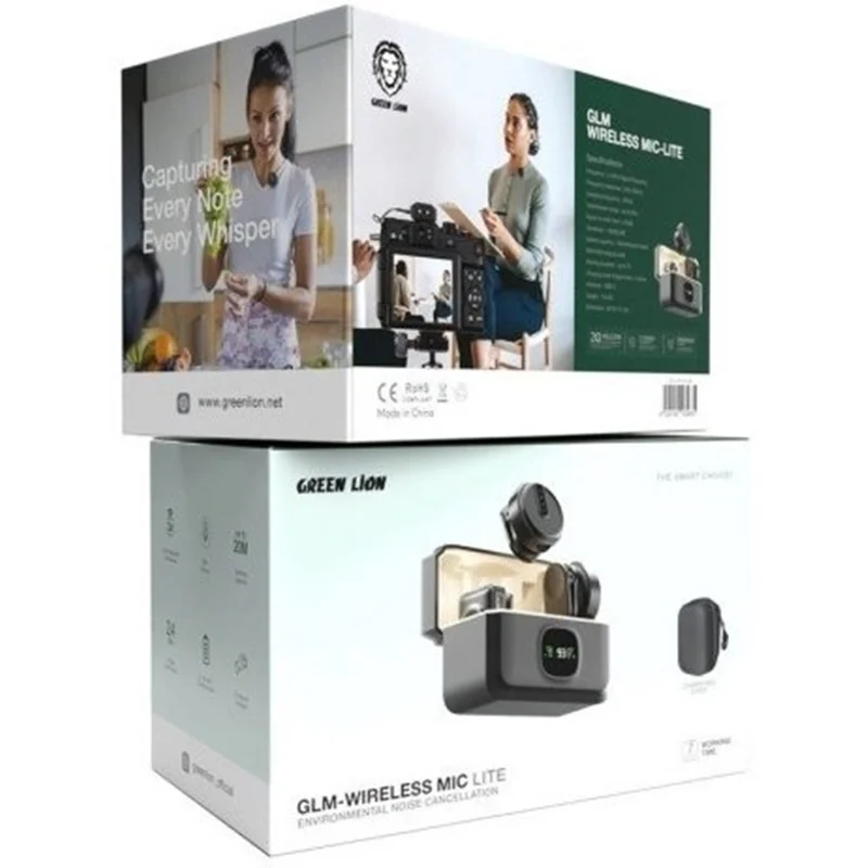 میکروفن بی سیم یقه ای گرین لاین مدل Green lion glm wireless mic lite