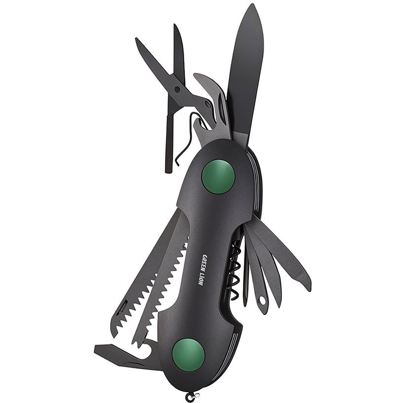 چاقو 14 کاره گرین لاین Green Lion 14 In 1 Multi Tool Key Chain Knife