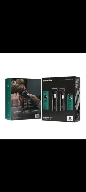 ماشین اصلاح مردانه ست 2 تایی گرین لاین مدل GNPTRMDUO -  pro trim duo hair clipper green lion